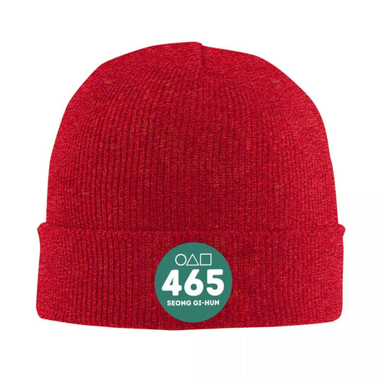Player 456 Seong Gi-hun Beanie Squid Game Red