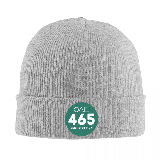 Player 456 Seong Gi-hun Beanie Squid Game Gray