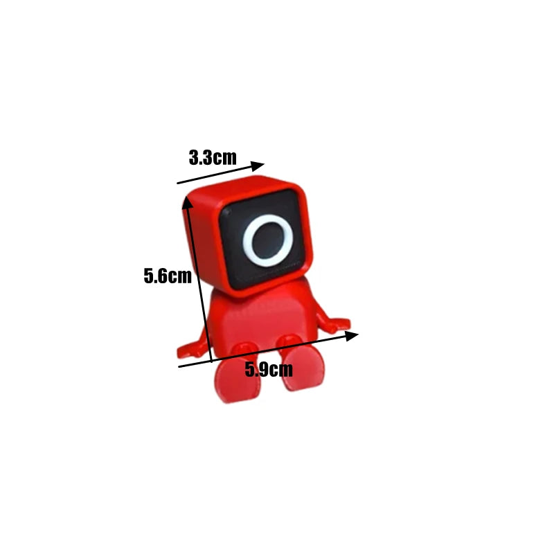 Squid Game Triangle Guard Collectible Toy – Red Edition