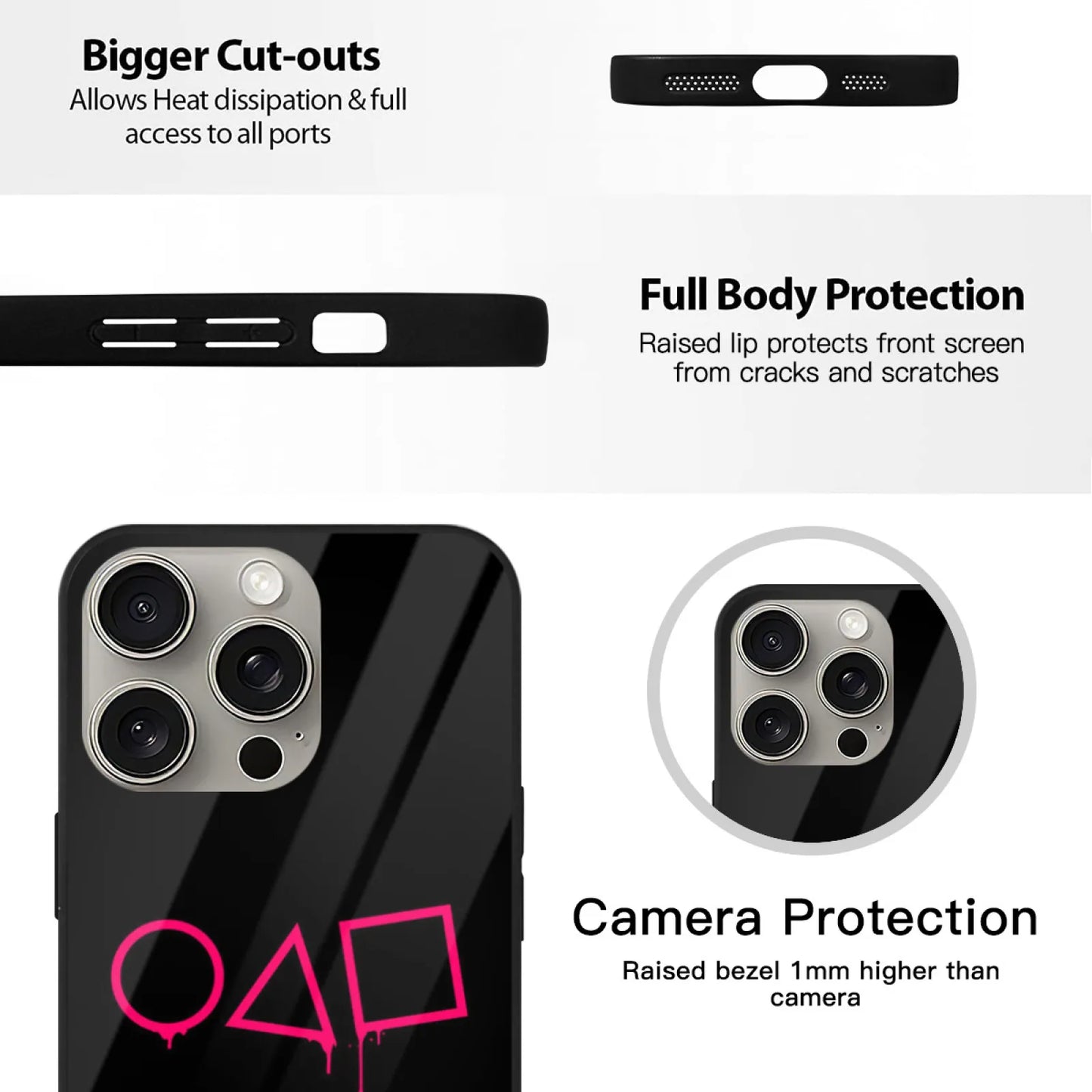 Squid Game iPhone Case Black