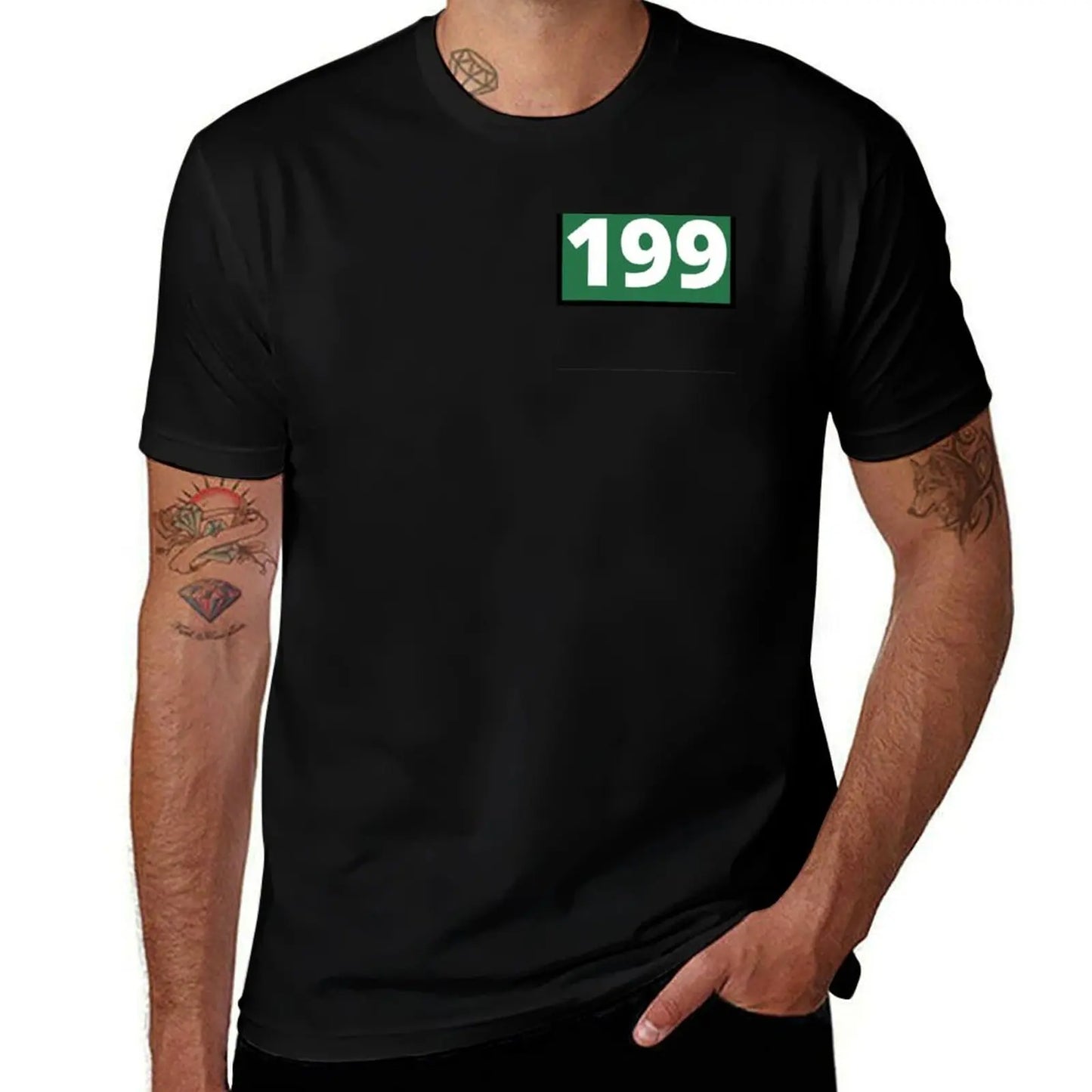 Squid Game T-Shirt - Player 199 - Ali Abdul - Black Edition