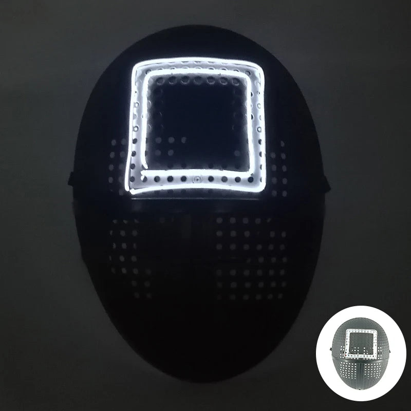 Squid Game Front Man LED Mask