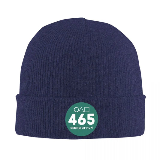 Player 456 Seong Gi-hun Beanie Squid Game Navy Blue